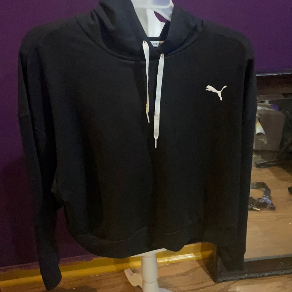 Puma crop top hoodie large